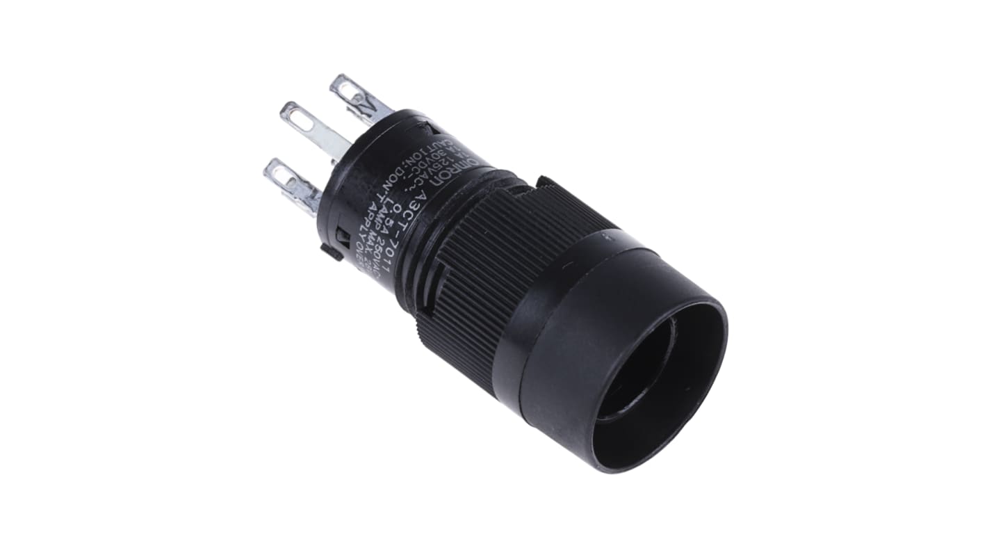 Interruttore a pulsante luminoso Omron A3CT7011, SPST, montaggio a pannello, diametro foratura 12 mm, corrente 500 mA a 250 V c.a.
