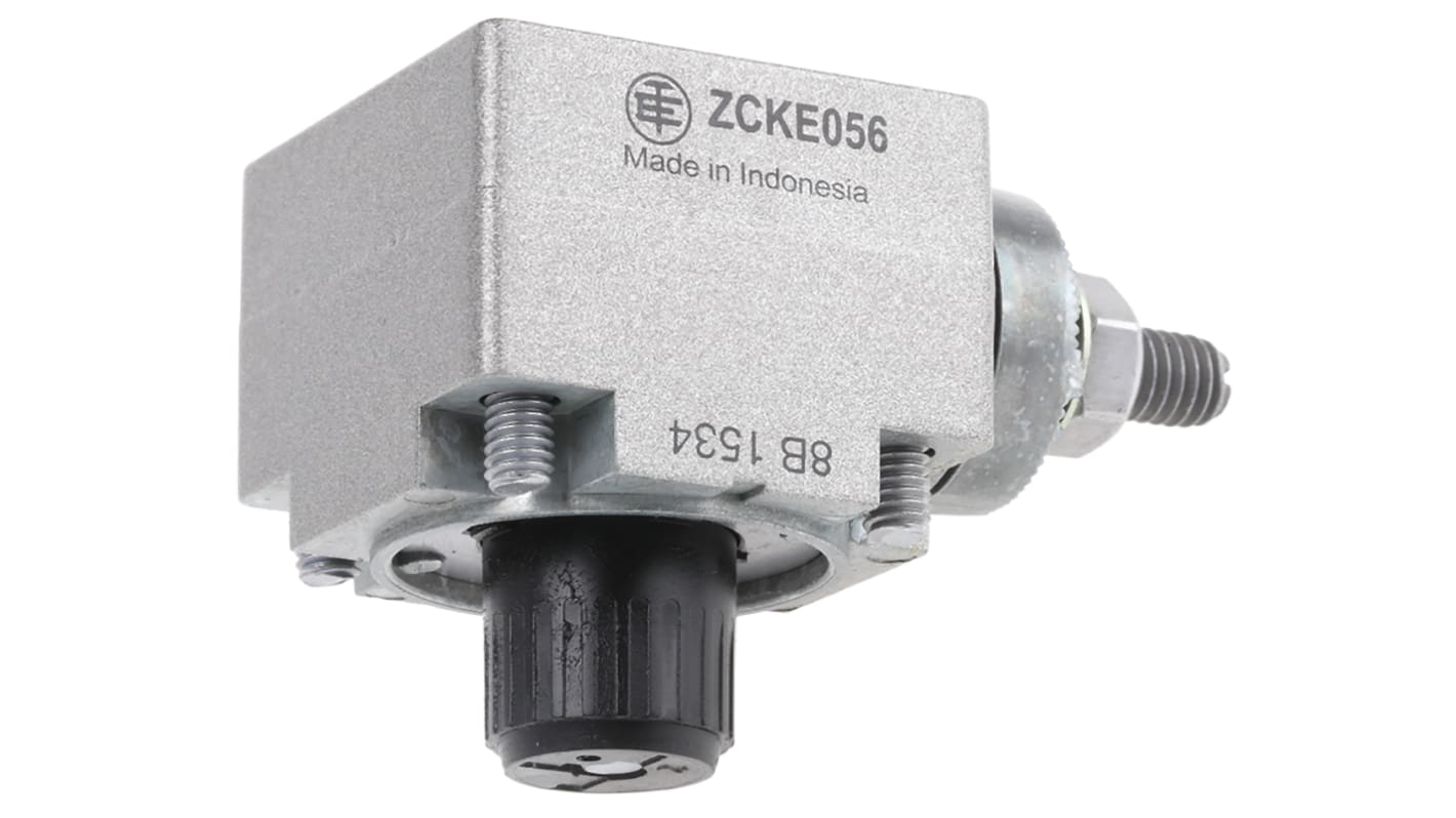 Interruttore di fine corsa Telemecanique Sensors ZCKE056 per serie Classic XCK J. Testa in metallo per prestazioni affidabili. Accessorio per serie OsiSense XC.
