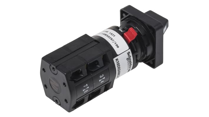 Interruttore a camma Schneider Electric Harmony K K10D024MCH, 3 poli, 10 A, 4 posizioni, montaggio a vite, Ø 16/22 mm.