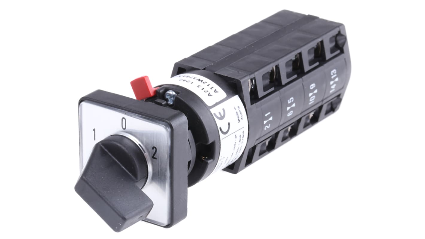 Interruttore a camma Schneider Electric K10H004UCH, 10 A, montaggio Ø 16/22 mm, operante da -20 a +55 °C.