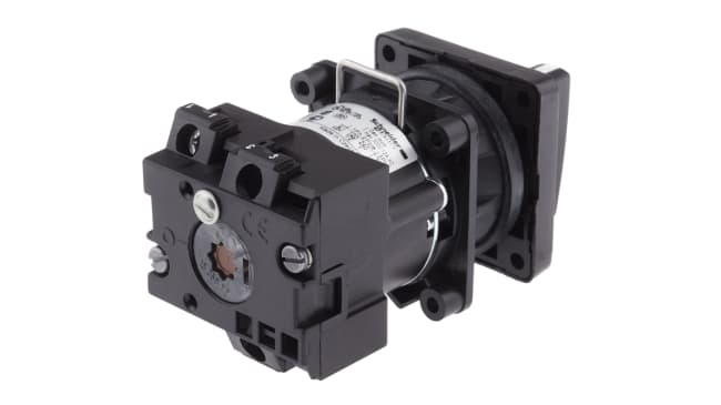 Interruttore a camma Schneider Electric K2A001ACH, 20A, montaggio con foro di 22 mm, operatività da -25 a +55 gradi.