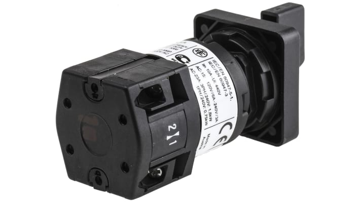 Interruttore a camma Schneider Electric K10B001UCH, corrente 10 A, montaggio con foro 16/22 mm, temperatura -20 a 55 °C.
