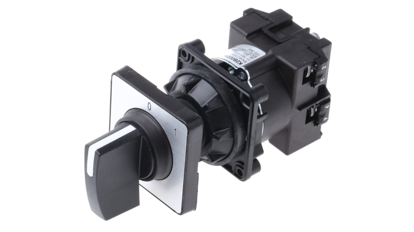 Interruttore a camma Schneider Electric K2B002ACH, 20A, montaggio con foro di 22 mm, operatività da -25 a +55 gradi.
