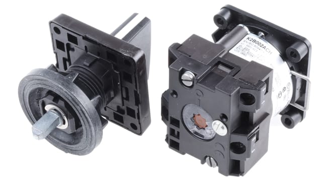 Interruttore a camma Schneider Electric K2B002ACH, 20A, montaggio con foro di 22 mm, operatività da -25 a +55 gradi.