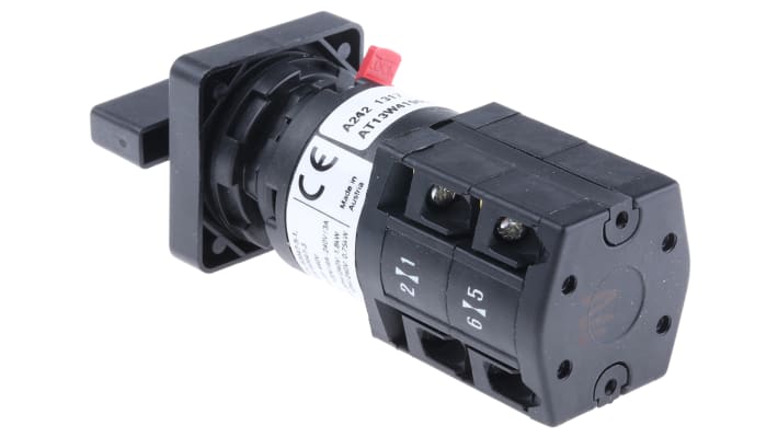 Interruttore a camma Schneider Electric K10D004QCH, corrente 10 A, foro di fissaggio Ø 16/22 mm, temperatura -20 a 55 °C.