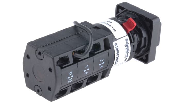 Interruttore a camma Schneider Electric K10F003MCH, corrente termica 10 A, foro di fissaggio Ø 16/22 mm, temperatura -20/+55 °C.