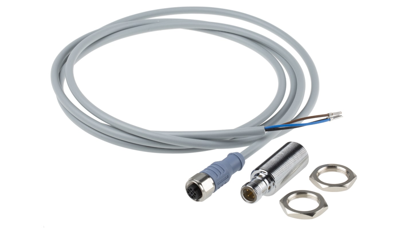 Sensore di prossimità cilindrico PNP Turck BI8U-M18-AP6X-H1141, M18 x 1, rilevamento 8 mm, IP68, montaggio a filo.