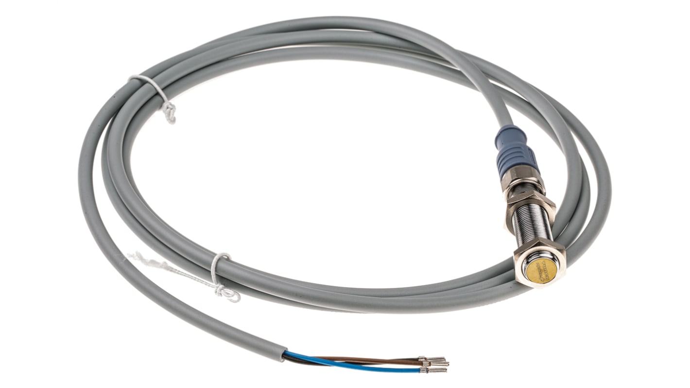 Sensore di prossimità cilindrico Turck BI4U-M12-AP6X-H1141, PNP M12, rilevamento 4 mm, IP68, alimentazione 10-30 V c.c., lunghezza 52 mm.