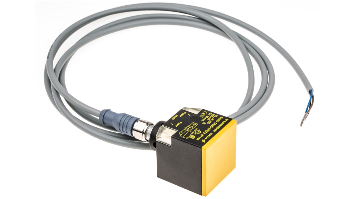 Sensore di prossimità PNP Turck BI30U-CK40-AP6X2-H1141, induttivo, 30 mm, IP68, dimensioni 65x40x40 mm, connettore M12 a 4 pin.