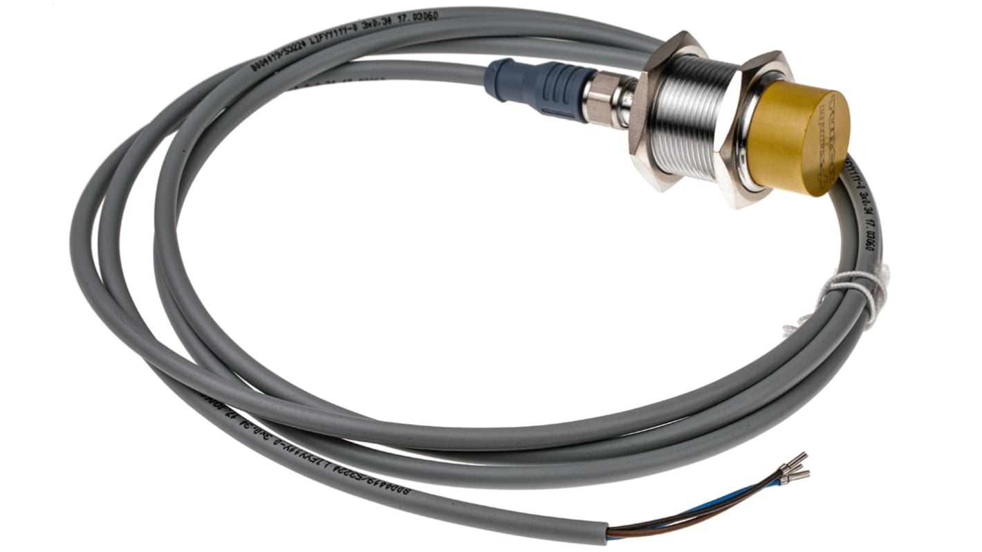 Sensore di prossimità cilindrico PNP Turck NI30U-M30-AP6X-H1141, M30, rilevamento 30 mm, IP68, tensione 10-30 V c.c.