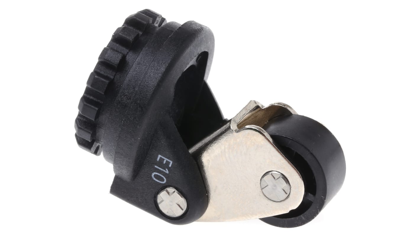 Testa attuatore Siemens 3SE5000-0AE10 per interruttore di fine corsa, compatibile con serie 3SE5, con connettore maschio e regolazione della leva di 10 gradi. Resistente a oli e polvere, consente assemblaggio rapido e avviamento da qualsiasi direzione.