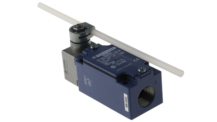 Interruttore di fine corsa Telemecanique Sensors XCKJ10559, Asta, 1NC/1NA, IP66, dimensioni 77x40x44mm, per applicazioni industriali.