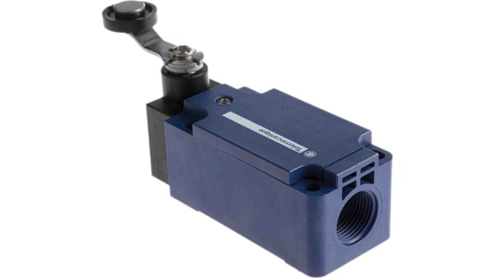 Interruttore di fine corsa Telemecanique Sensors XCKS131H29, leva NO/NC, IP65, 240V, 3A, dimensioni 33x18x60 mm.