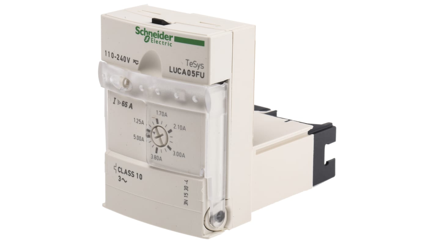 Schneider Electric TeSys LUCA05FU Starter DOL 3 fasi 3 kW 690 V c.a. IP40 - Protezione sovraccarichi e cortocircuiti per motori industriali.