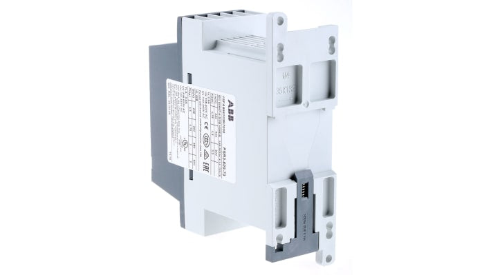 Avviatore soft-start ABB 1SFA896103R7000, 3 fasi, 1,5 kW, 600 V, IP20, dimensioni 113,5 x 45 x 140 mm.