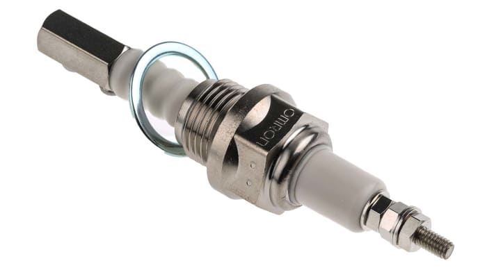 Omron BS1, porta elettrodo compatta per controller livello conduttivo 61F-GP-N8, filettatura M18, compatibile con viti M4.