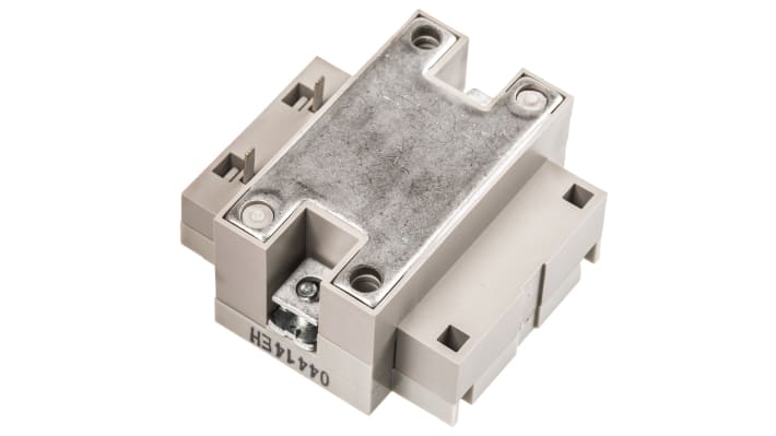 Omron G32A-A40-VD DC5-24, adattatore di montaggio per guida DIN con relè a stato solido e indicatori LED.