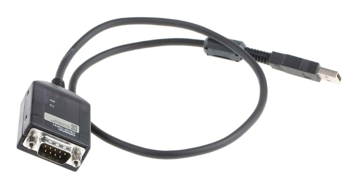 Cavo Omron CS1W-CIF31, 500 mm, per serie CS/CJ/CP e CVM1/CV, garantisce connessione stabile in ambienti industriali.