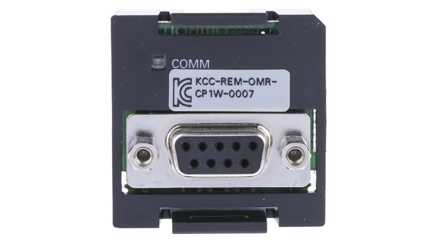Modulo di espansione Omron CP1W-CIF01 per PLC serie CP1E, con connettività Ethernet e I/O ad alta velocità. Dimensioni 35,9 x 13,5 x 37,3 mm.