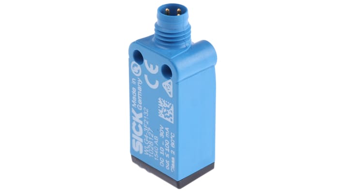 Sensore fotoelettrico Sick WLG4-3F2132 a retroriflessione, rilevamento fino a 4 m, montaggio a pannello, grado di protezione IP66/IP67.