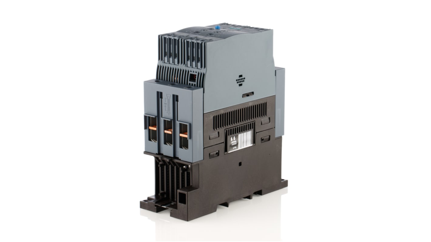 Avviatore soft-start Siemens 3RW4047-1BB14, 55 kW, 3 fasi, montaggio a pannello, IP00, 106 A, 188x70x170 mm, certificato ATEX.