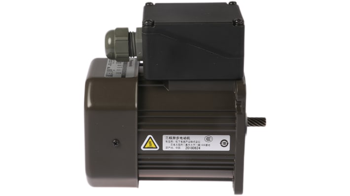 Motore c.a. trifase asincrono Panasonic M9MZ60GK4CGA, 60 W, 400 V, 1325 giri/min, dimensioni 140,5 x 90 x 90 mm.