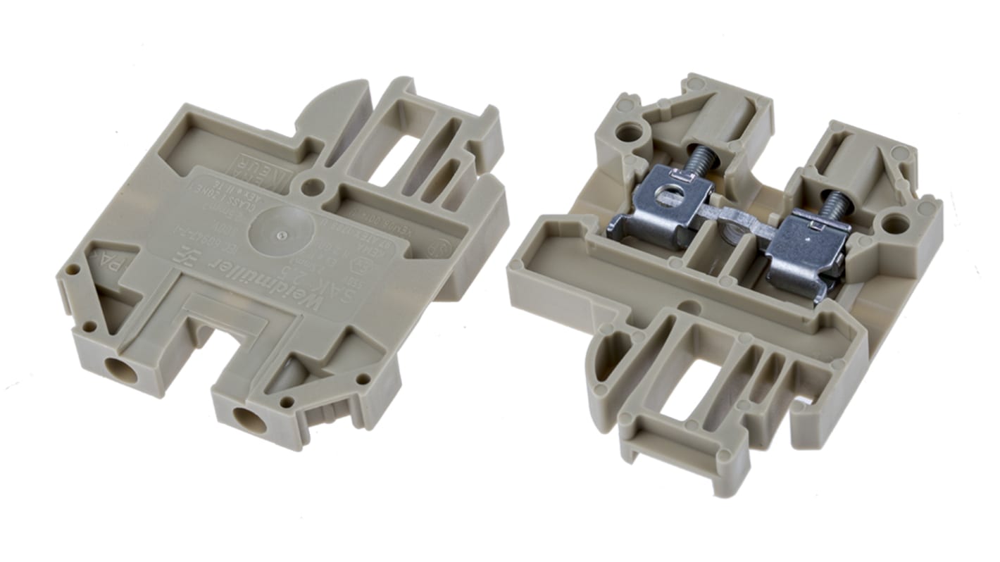 Morsettiera passante Weidmüller 279660000 - 8 kV, 26-10 AWG - Serie SAK. Resistente agli urti per tecnologia medica, telecomunicazioni e automazione.