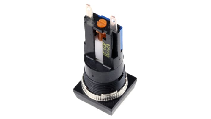 Interruttore a pulsante Saia-Burgess 513000-601, SPDT luminoso, montaggio a pannello, diametro foratura 16mm, IP40.
