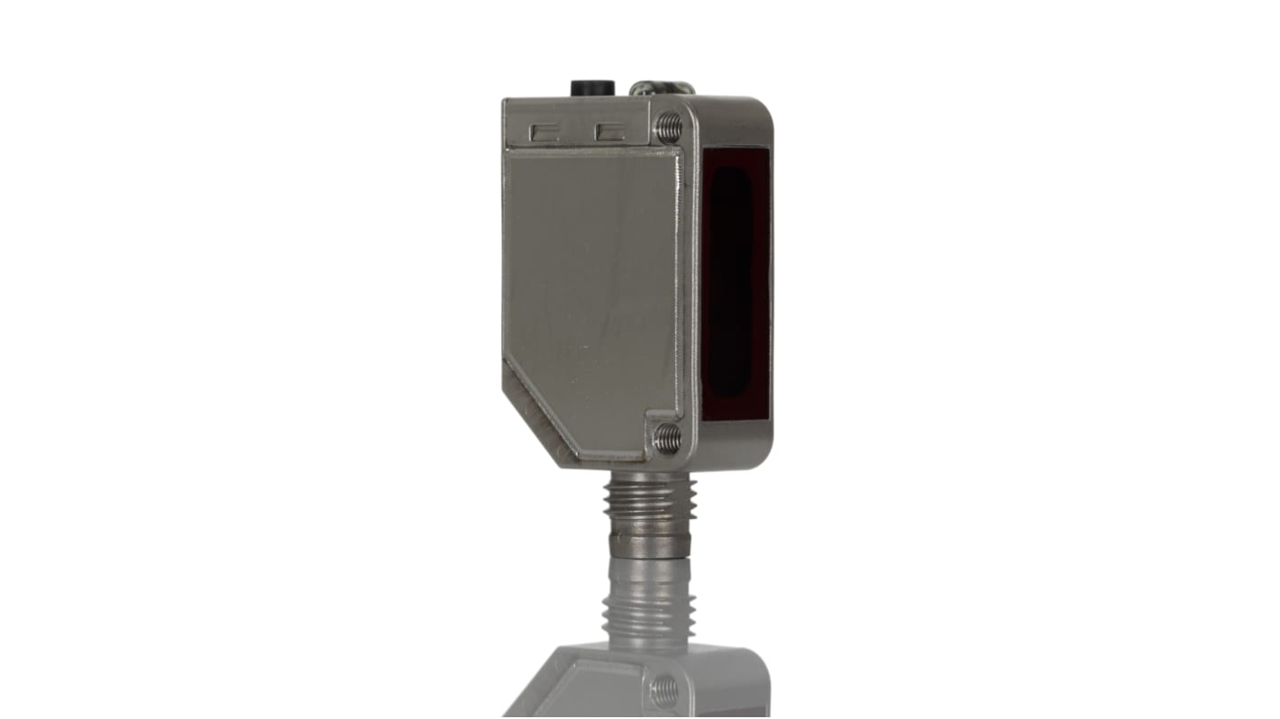 Omron E3ZM-B66, sensore fotoelettrico rettangolare a retroriflessione, rilevamento 500 mm, custodia in acciaio inox, IP69K.