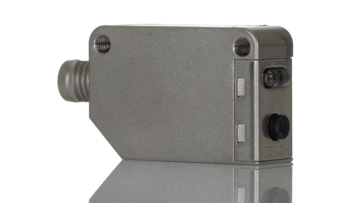 Omron E3ZM-B66, sensore fotoelettrico rettangolare a retroriflessione, rilevamento 500 mm, custodia in acciaio inox, IP69K.