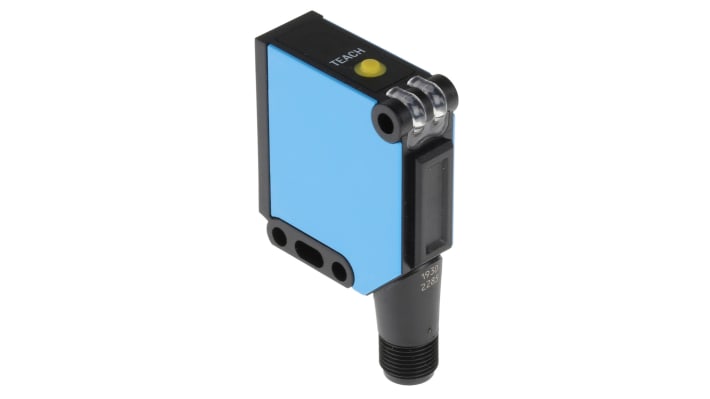 Sensore fotoelettrico rettangolare Sick WTE11-2P2432, rilevamento a 40 mm, uscita PNP, montaggio a pannello, IP66/IP67.