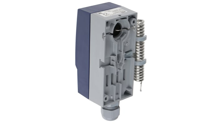 Termostato capillare Jumo, SPST, 0-50°C, contatto 16A, 230V, montaggio superficiale, grado di protezione IP54.