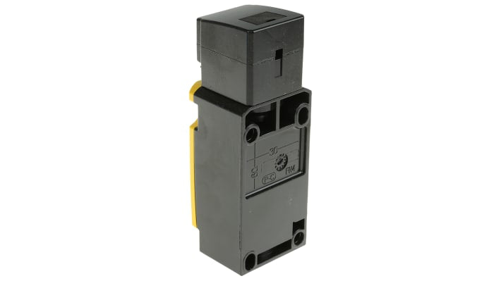 Interruttore di interblocco di sicurezza Siemens 3SE5112-0QV10, A chiave, 2NC/1NA, IP66/IP67, dimensioni 110x40.5x37.3mm.