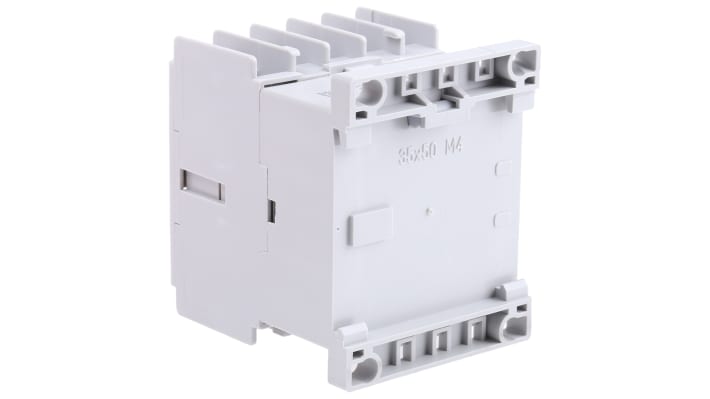 Contattore Allen Bradley 100-K09KF01, 3 poli, 9 A, bobina 230 V c.a., dimensioni 50 x 45 x 53 mm, conforme a IEC 60947.