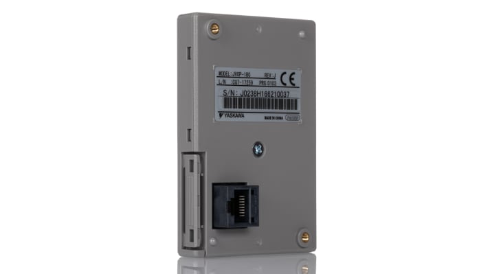 Interfaccia remota Omron JVOP-180 per serie J1000, design compatto, facile installazione e configurazione, migliora la comunicazione.