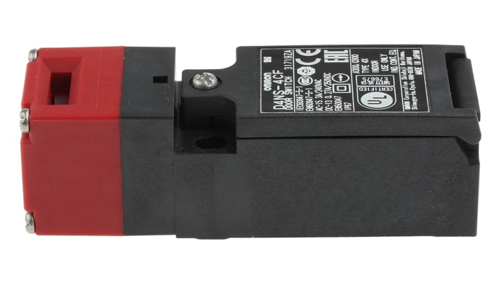 Interruttore di interblocco di sicurezza Omron D4NS4CF, 2NC/1NA, IP67, dimensioni 96x31x30mm, contatti placcati oro.