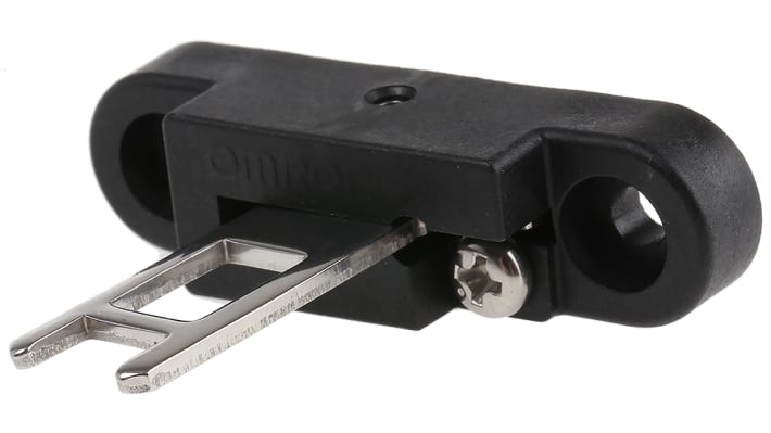Attuatore Omron D4DS-K3 per interruttore di sicurezza D4NS, in plastica, montaggio orizzontale regolabile, conforme a EN60947-5-1.