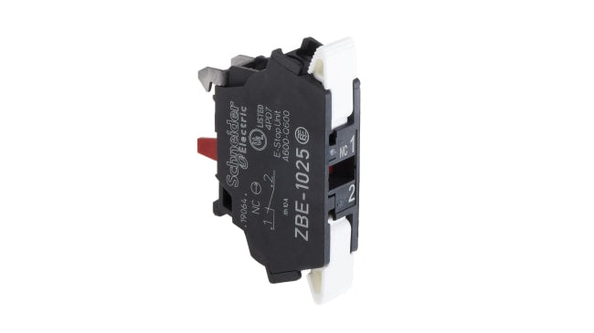 Schneider Electric ZBE1025 Blocco contatti Harmony XB4, 1NC, terminali a Morsetto a vite. Ideale per circuiti elettrici, resistente alle vibrazioni e temperature estreme. Qualità Premium Schneider!