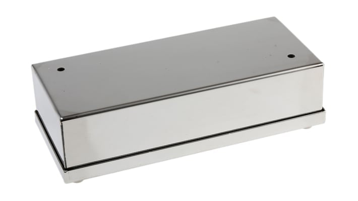 ABB Scatola per pulsante in acciaio inox, 3 fori da 22 mm, grado di protezione IP65, per applicazioni industriali.