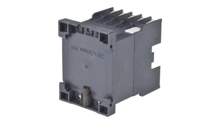 Contattore Schneider Electric CA2KN22U7, 2 NO + 2 NC, 10 A, montaggio su guida DIN, dimensioni 45x58x57 mm, grado di protezione IP2x.
