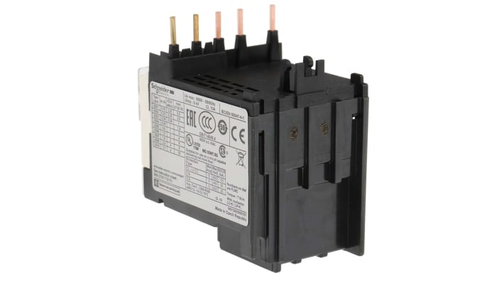 Relè di sovraccarico termico miniaturizzato Schneider Electric LR2K0306: 1 NO + 1 NC, 0,8-1,2 A, protezione motore.