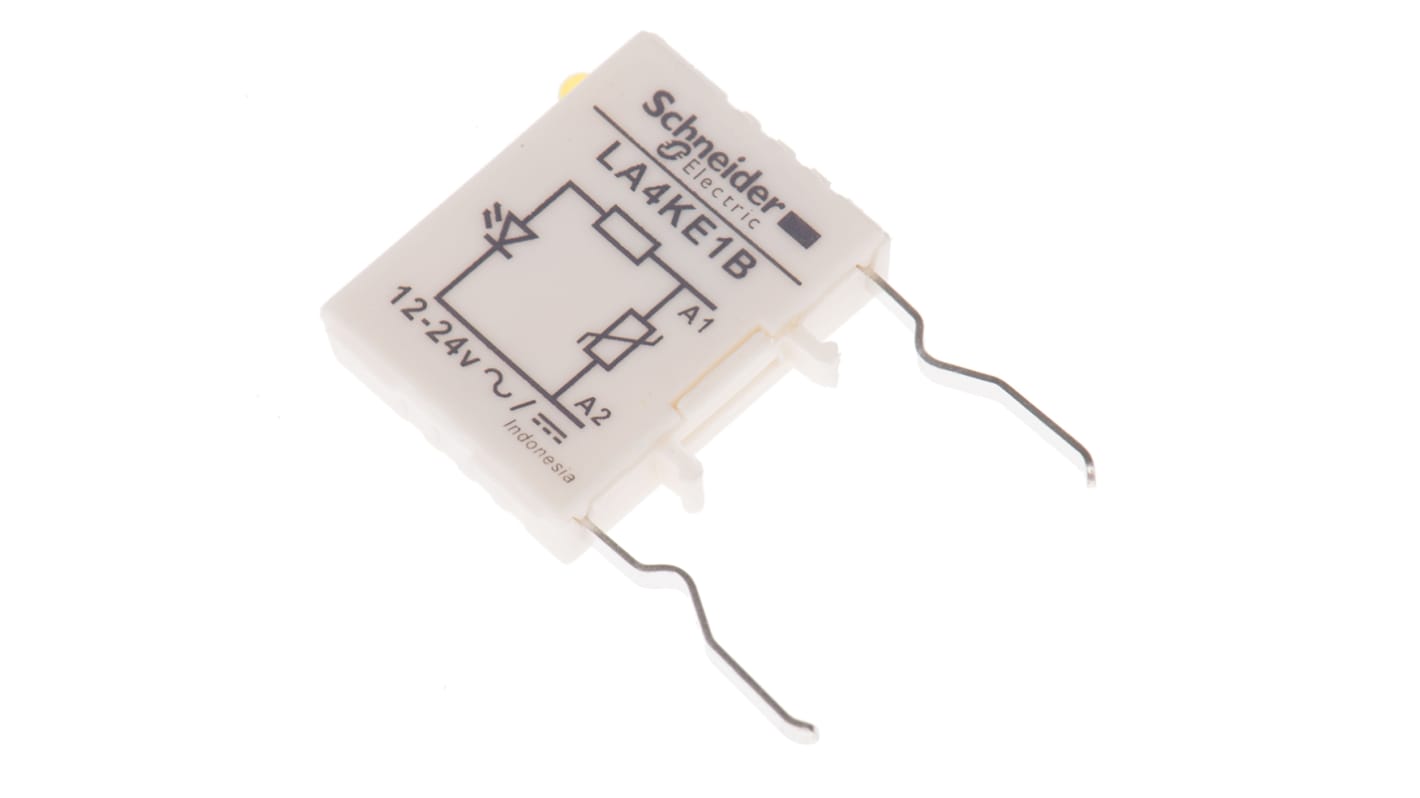 Soppressore sovratensioni Schneider Electric LA4KE1B per Serie CA, LC, LP - Montaggio a clip, LED indicatore - Protezione apparecchiature industriali.