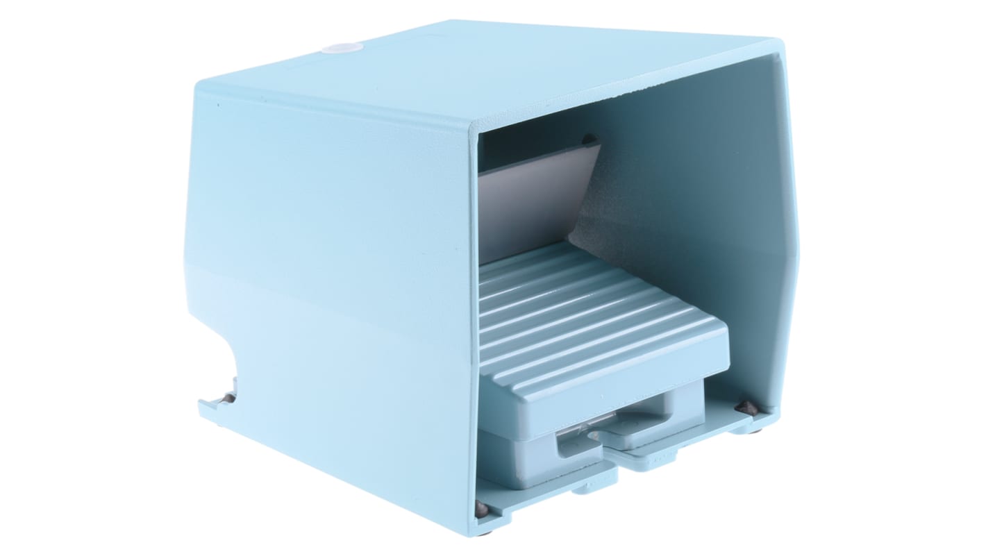 Interruttore a pedale instabile On-Off Schneider Electric XPEM711, IP66, 2NO/2NC, dimensioni 172.5mm x 137mm, adatto per impieghi industriali.