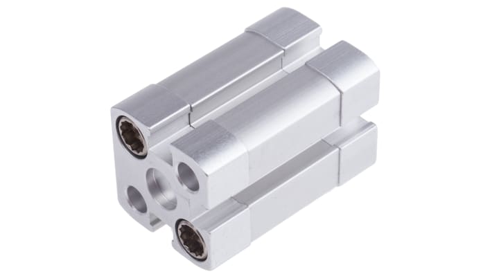 Cilindro pneumatico Festo ADN-12-10-I-P-A, doppio effetto, foro 12mm, corsa 10mm, montaggio verticale o orizzontale.