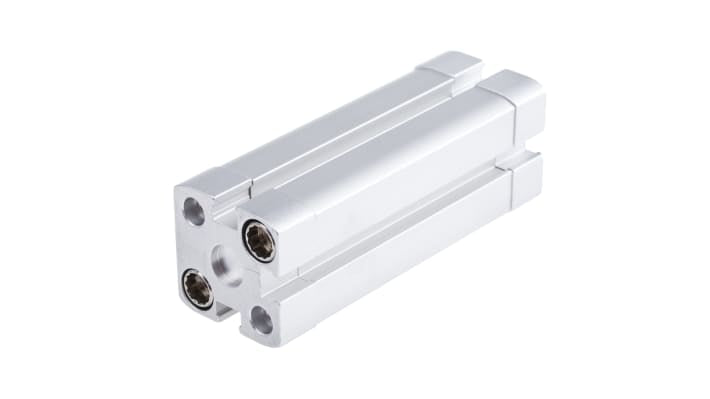 Cilindro pneumatico doppio effetto Festo ADN1650IPA, foro 16 mm, corsa 50 mm, pressione max 10 bar, dimensioni 29 x 29 x 89,7 mm.