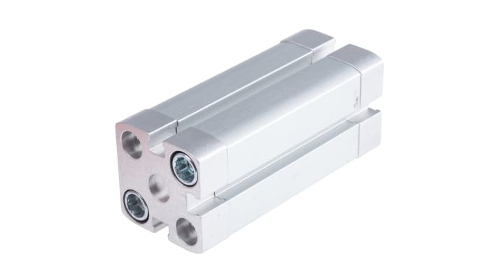 Cilindro pneumatico doppio effetto Festo ADN-205050IPA, alesaggio 20 mm, corsa 50 mm, pressione massima 10 bar.