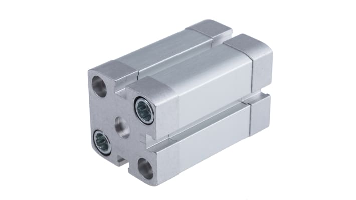 Cilindro pneumatico Festo ADN-25-25-I-P-A, doppio effetto, foro 25 mm, corsa 25 mm, montaggio verticale o orizzontale.