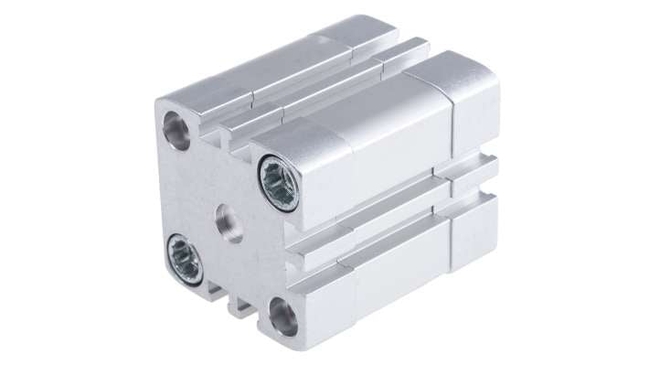 Cilindro pneumatico Festo ADN-32-15-I-P-A, doppio effetto, foro 32mm, corsa 15mm, attacco G 1/8, peso 310g.