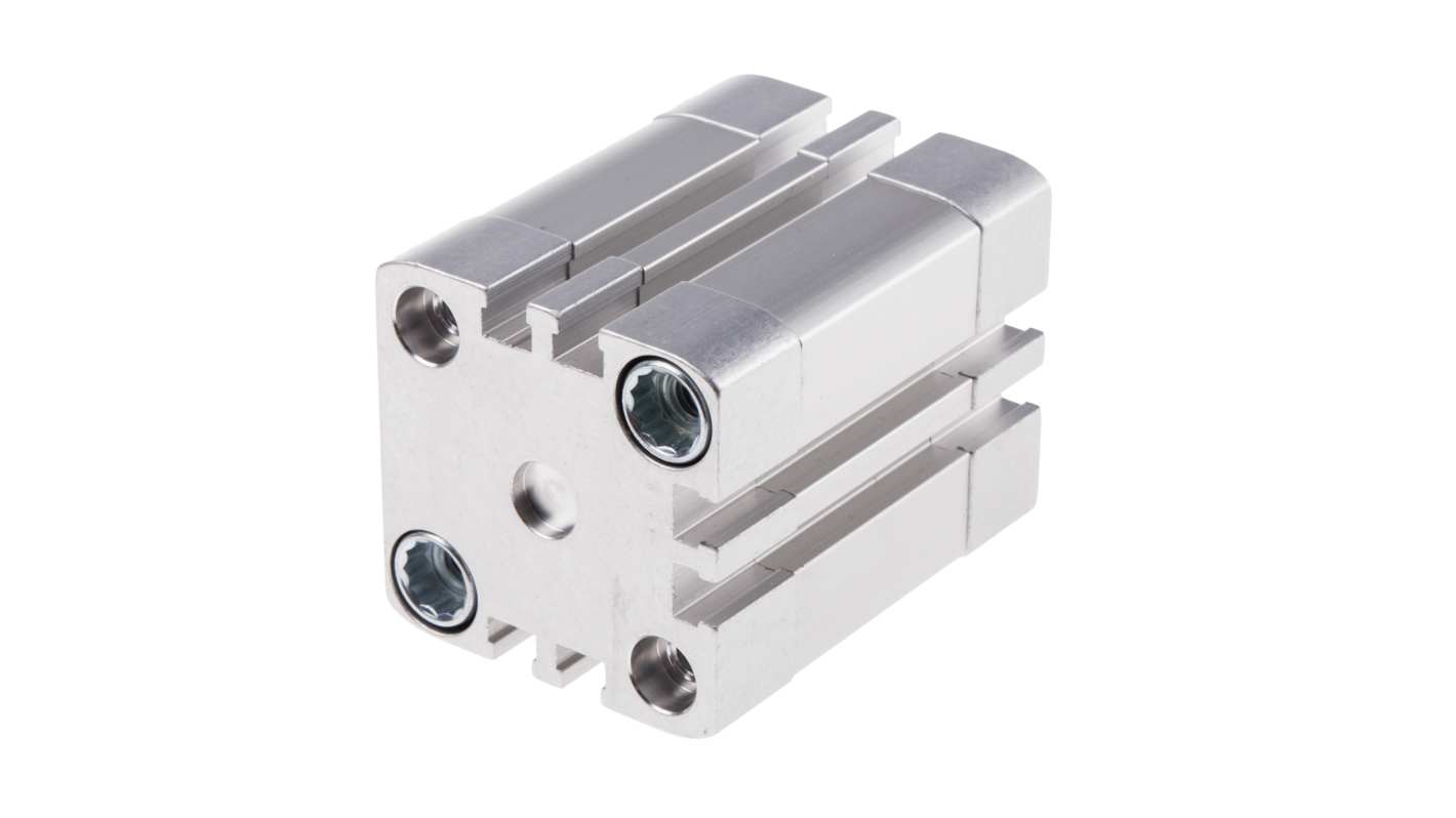 Cilindro pneumatico Festo ADN-32-20-I-P-A, doppio effetto, foro 32 mm, corsa 20 mm, attacco G 1/8, max 10 bar.