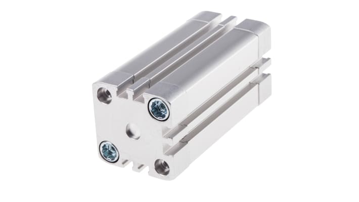 Cilindro pneumatico Festo ADN-32-60-I-P-A, doppio effetto, foro 32mm, corsa 60mm, pressione max 10 bar, dimensioni 47 x 47 x 110mm.